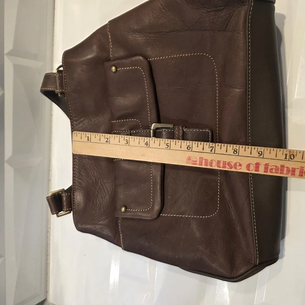 Rolfs Brown Genuine Leather Women's Satchel Handbag Vintage 90's Brand